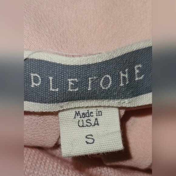 Pletone Pink Soft Tee Pleated Sheer Back - Picture 6 of 8